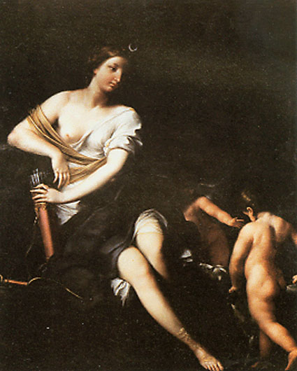 Diana with cupids